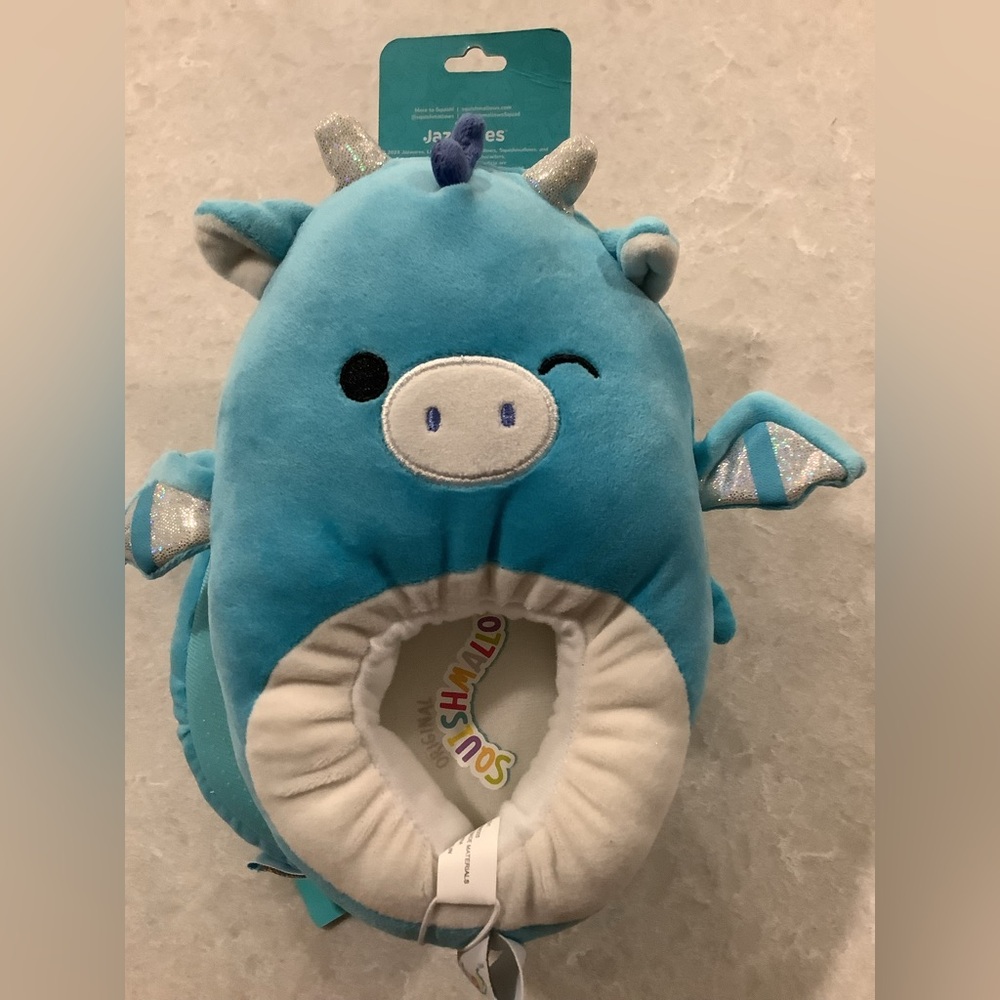 Squishmallows Tatiana The Dragon Unisex Slippers Size 11-12 NWT